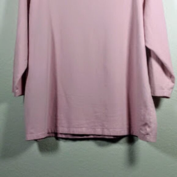 Liz&co. Knit Top Pink with Lace 1X - Picture 6 of 9